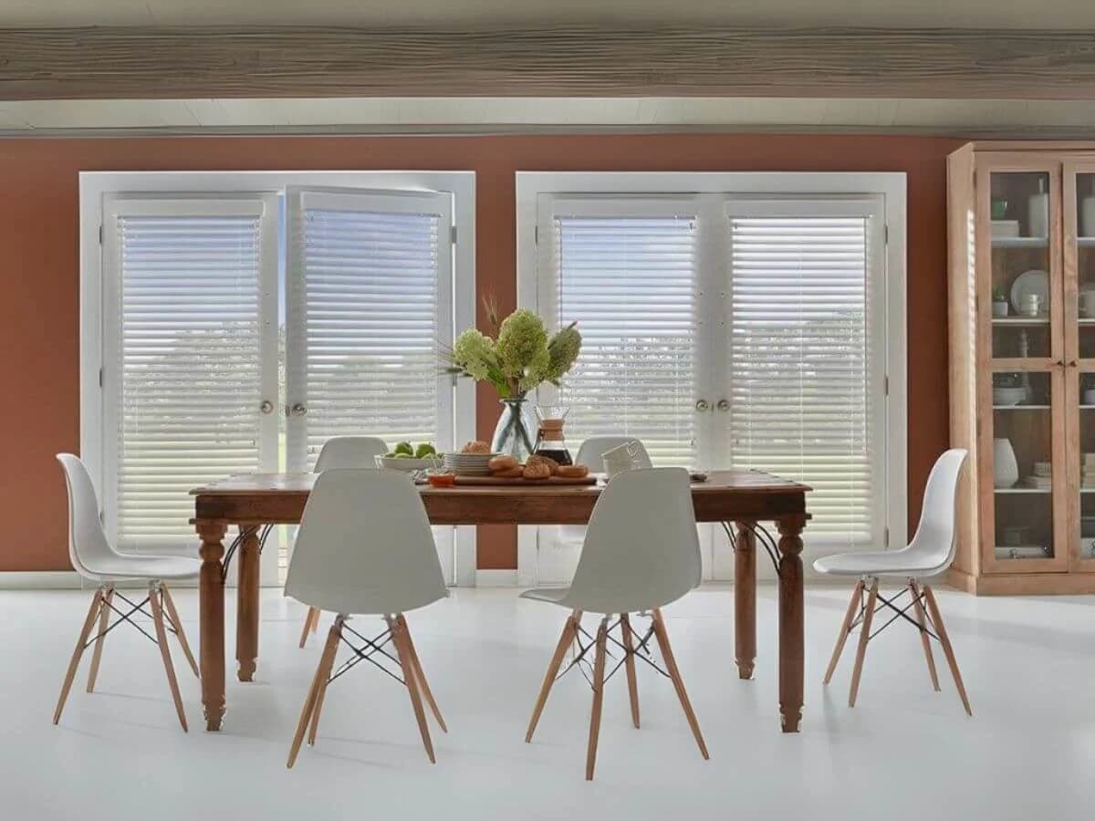 Laundry Room Faux Wood Blinds