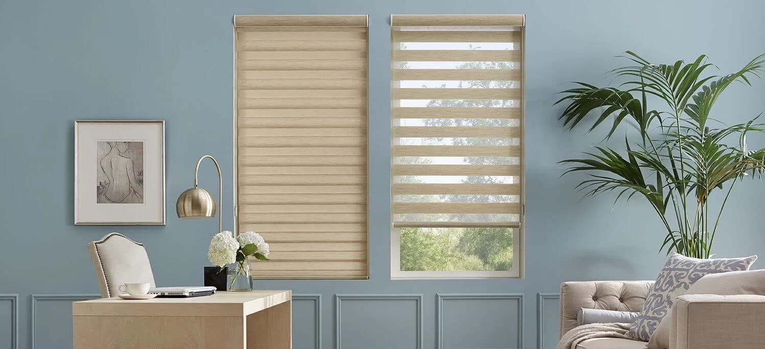 High Window Control Motorized Blinds