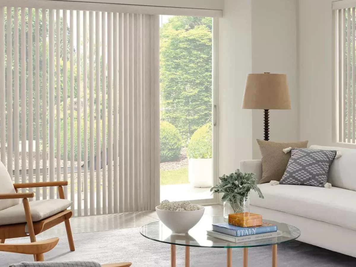 Living Room Slider Vertical Blinds