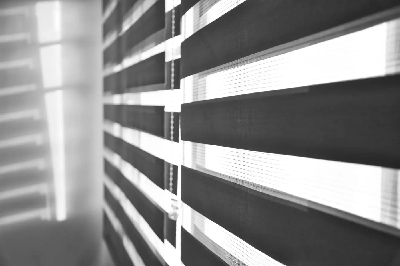 Sun Filtering Through Banded Shades Zebra Shades in Shawnee