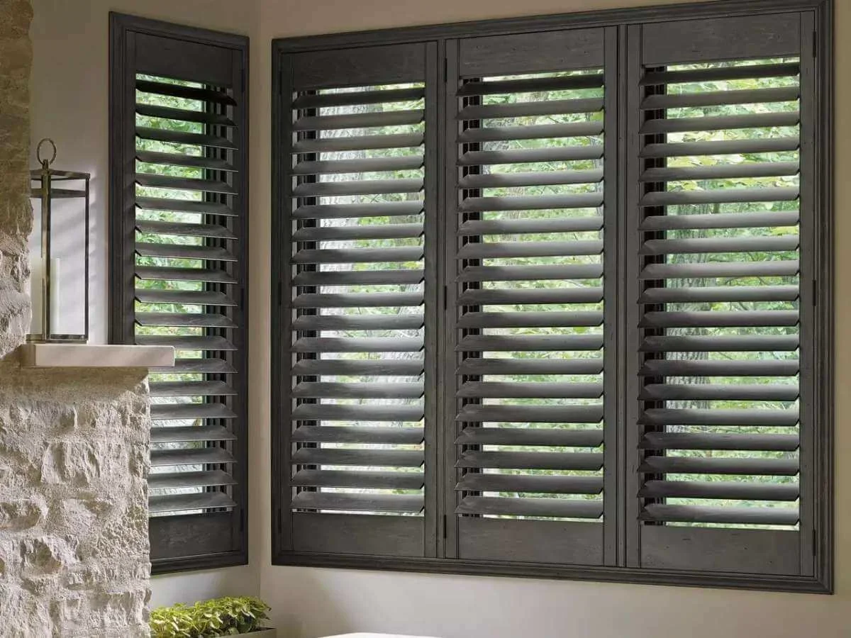 Modern Kitchen Windows Plantation Shutters in Lee's Summit