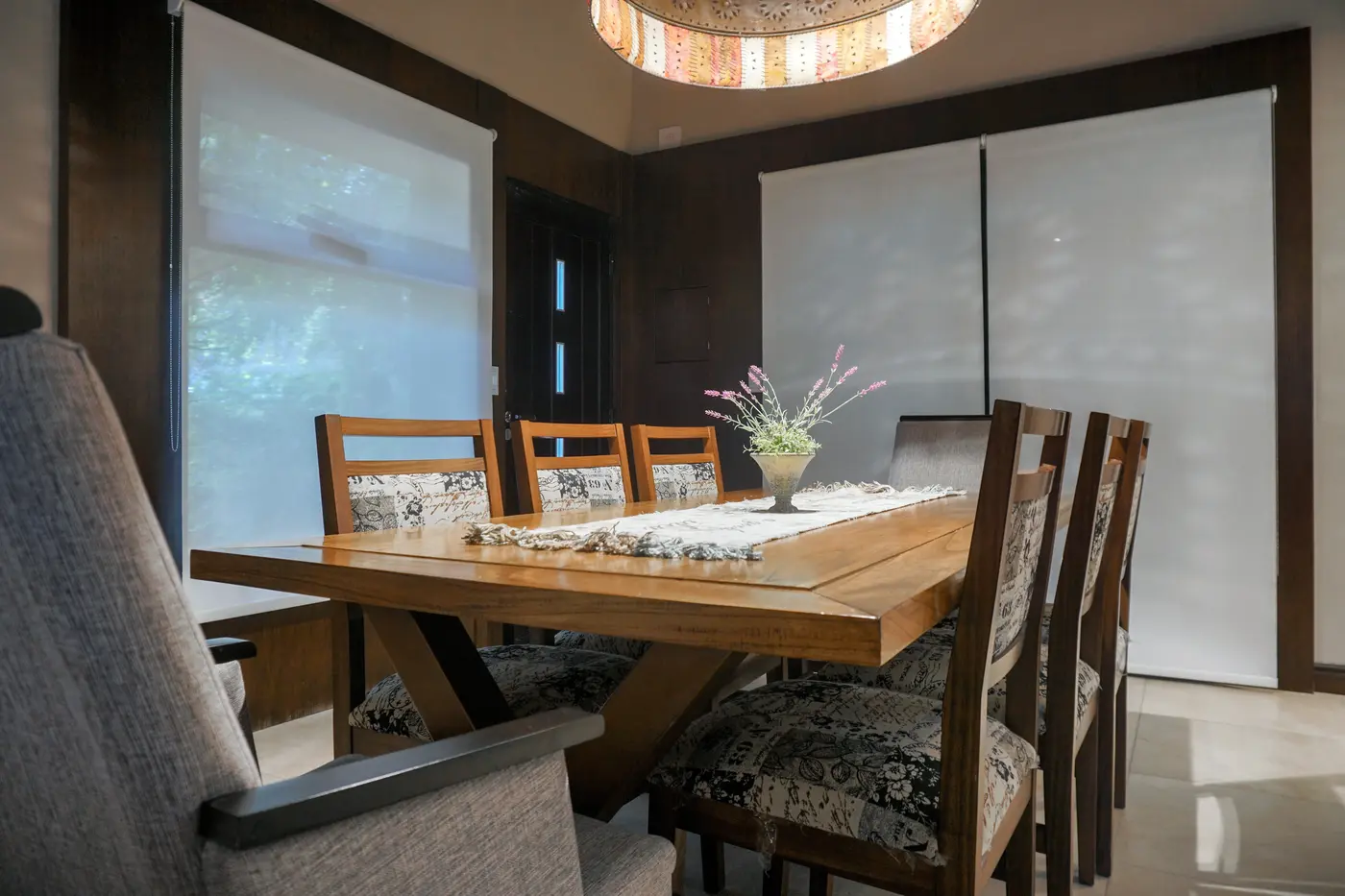 Dining Room Interior Roller Shades in Basehor