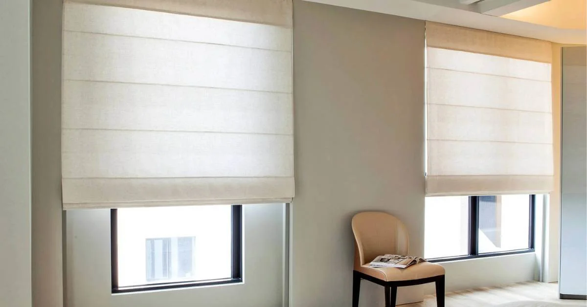 Formal Dining Room Roman Shades