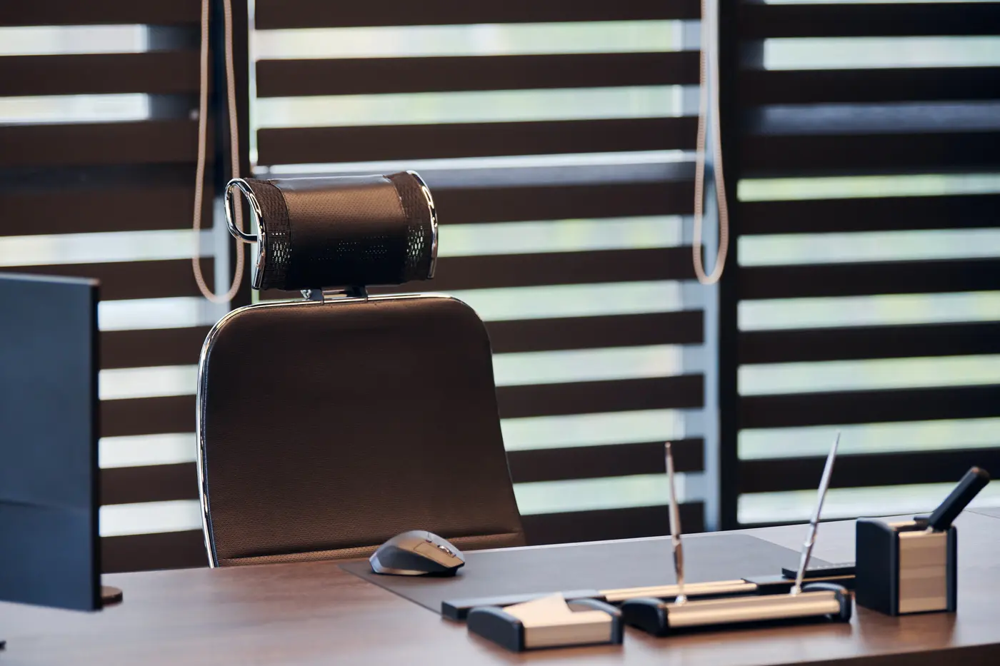 Executive Office Workplace Zebra Shades in Kansas City MO